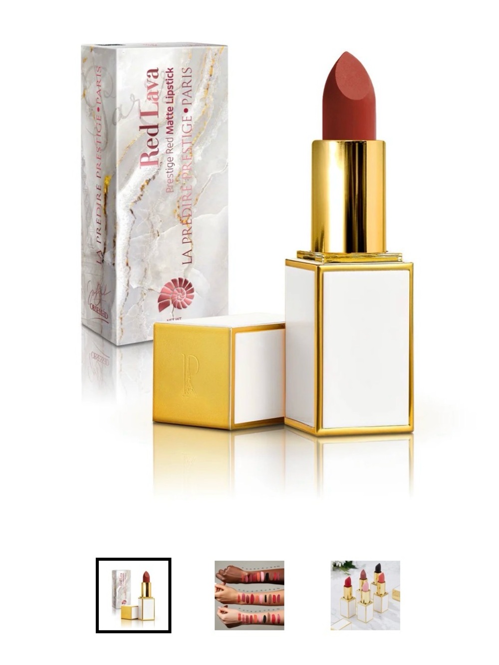 Bundle of 2 Prestige Matte Lipstick - Red Lava